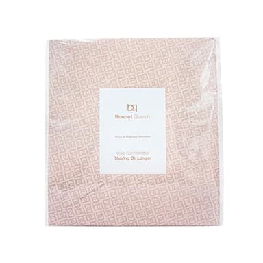 BONNET QUEEN Silk Bonnet for Sleeping Women Satin Bonnet Night Sleep Cap Hair Wrap for All Hair with Adjustable Tie Band,Black - Image 7