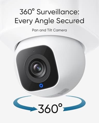eufy Security Floodlight Camera E30, Security Camera Outdoor, 360° Pan and Tilt, AI Detection and Tracking, 2K Video, 2.4GHz Wi-Fi, 2,000 Lumens, Custom Voice and Light Alerts, 24/7 Recording - Image 2