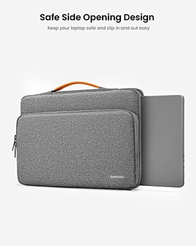 tomtoc 360 Protective Laptop Carrying Case compatible with 14-inch MacBook Pro M4/M3/M2/M1 Pro/Max 2024-2021, 12.9-13 Inch iPad Pro/Air, Water-Resistant MacBook Accessory Bag Sleeve - Image 6