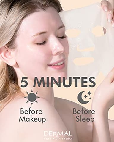 DERMAL Made in Korea Facial Mask – 20+ Years of Trusted K-Beauty, Premium Quality vs. Generic Chinese Masks, Best Value Sheet Mask for Daily Skincare – 24 Combo Pack - Image 7