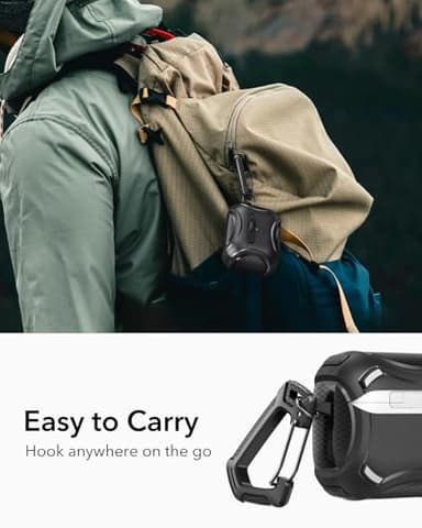 ESR for AirPods Pro 2 Case (2023/2022/2019, 2nd/1st Gen), Compatible with AirPods Pro 2nd Generation (USB-C/Lightning Cable), Effortless MagSafe, Drop-Proof Lock, Easy Open, Cyber Series, Black - Image 8