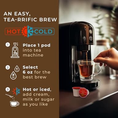 Gya Tea Co Cinnamon Orange Black Tea Pod (16 ct) - High Caffeine Fruit Sweet Hot Tea Rich in Vitamin C for Kickstart the Day - Image 6