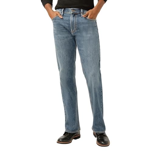 Silver Jeans Co. Zac Relaxed Fit Straight Leg Jeans | Laid Back & Stretchy Denim Bottoms - Image 1