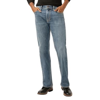 Silver Jeans Co. Zac Relaxed Fit Straight Leg Jeans | Laid Back & Stretchy Denim Bottoms - Image 1
