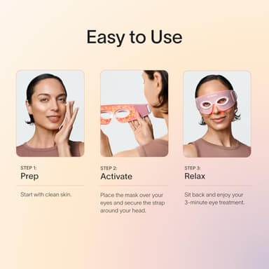Solawave Red Light Therapy Mask for Eyes | Skincare Device for Under Eye Bags, Crow’s Feet, Forehead Lines | Reduces Appearance of Wrinkles, Sagging, Dark Circles, & Puffiness | 3 Minute Treatment - Image 5