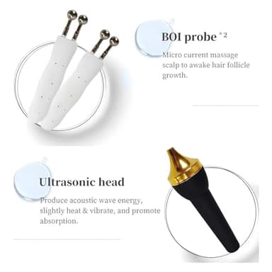 HENGCMM Skin Diagnosis Hair Analyzer, Skin Hair Scalp Detector, Digital Microscope Scalp Hair Follicle Detector with 7 Handles, Hair Follicle Skin Analyser Machine or Home Spa Salon Use - Image 6