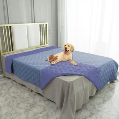 Ameritex Waterproof Dog Bed Cover Pet Blanket for Furniture Bed Couch Sofa Reversible - Image 1