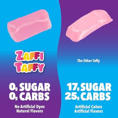 Zollipops Halloween Clean Teeth Zaffi Taffy, Natural Fruit, 10 Oz - Image 3