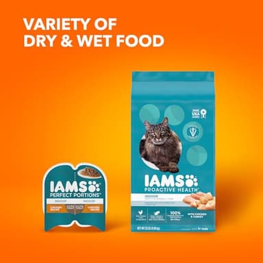 IAMS Proactive Health Indoor Weight Control & Hairball Care Adult Dry Cat Food, Chicken & Turkey Recipe, 16 lb. Bag - Image 13