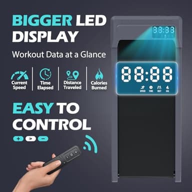 WELLFIT 10% Incline Walking Pad Treadmills for Home, Under Desk Treadmill 265lb Capacity, Voice Controlled Works with KINOMAP Apple Health, Compact for Apartment, Easy to Move Store Upright Place - Image 3