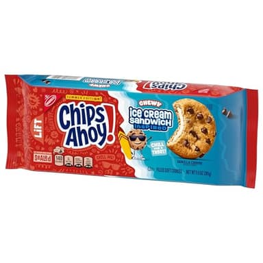 CHIPS AHOY! Chewy Ice Cream Sandwich-Inspired Chocolate Chip Cookies, Limited Edition, 9.9 oz - Image 11