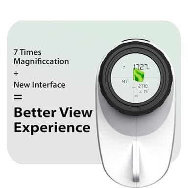 Gogogo Sport Vpro GS24 Golf & Hunting Laser Rangefinder, 7X Magnification, 1200 Yard Distance Measuring Range Finder with High-Precision Flag Pole Locking Vibration Function Slope Mode Continuous Scan - Image 4