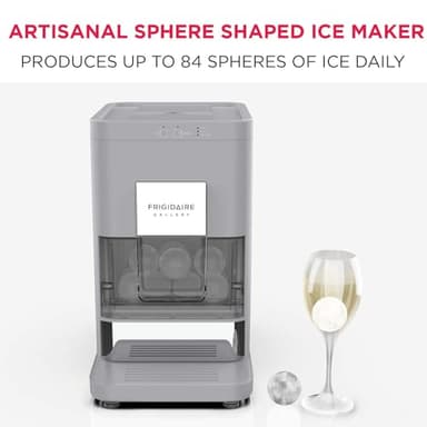 Frigidaire, EFIC240 Countertop Artisanal Sphere Ice Machine, Transparent Window, Gourmet Ice Maker, 84 Sphere per Day Capacity, Auto Self Cleaning Ice Making Machine (Grey) - Image 2