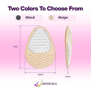 Metatarsal Pads for Women: High Heel Inserts - Ball of Foot Cushions - All Day Comfort - Anti Slip - Invisible Design - One Size Fits (Beige, 2Pairs) - Image 6