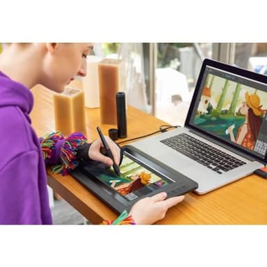XP-PEN Artist12 11.6 Inch FHD Drawing Monitor Pen Display Graphic Monitor with PN06 Battery-Free Multi-Function Pen Holder and Glove 8192 Pressure Sensitivity - Image 2