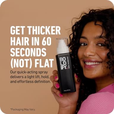 Boldify Hair Thickening Spray - Volume Booster - Stylist-Recommended Texture Spray for Hair Women & Men - 8oz - Image 2
