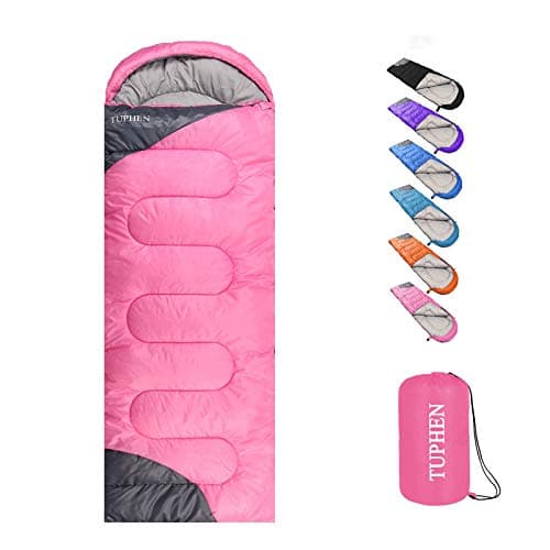 tuphen- Sleeping Bags for Adults Kids Boys Girls Backpacking Hiking Camping Microfiber Liner, Cold Warm Weather 4 Seasons Winter, Fall, Spring, Summer, Indoor Outdoor Use, Lightweight & Waterproof - Image 1