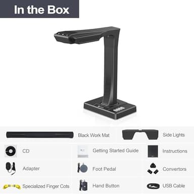CZUR ET18 Pro Professional Document Scanner, 2nd Gen Auto-Flatten & Deskew Tech, 18MP HD Camera, Capture A3, 186 Languages OCR, Convert to PDF/Searchable PDF/Word/Tiff/Excel, Run On Windows & MacOS - Image 6