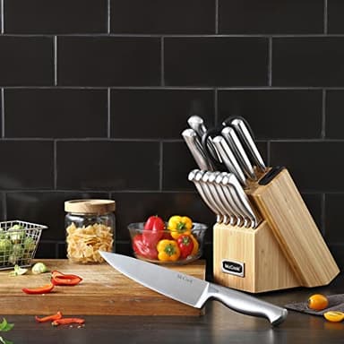 McCook® Knife Sets,German Stainless Steel Knife Block Sets with Built-in Sharpener - Image 7