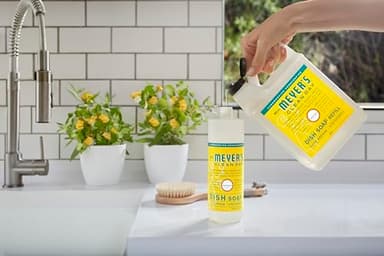 Mrs. MEYER'S CLEAN DAY Liquid Dish Soap Refill, Biodegradable Formula, Honeysuckle, 48 fl. oz - Image 6