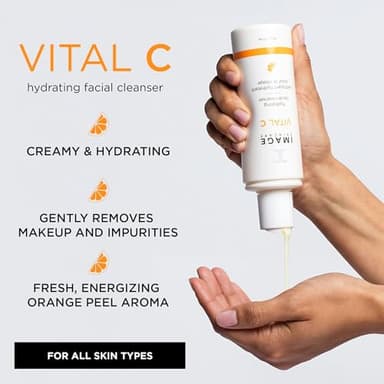 IMAGE Skincare, VITAL C Hydrating Facial Cleanser, Gentle Face Wash with Vitamin C, E and A, 6 fl oz - Image 2