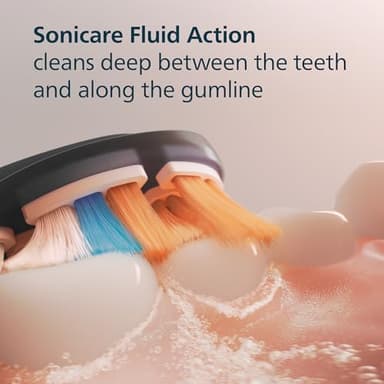 Philips Sonicare A3 All-in-One - Genuine Replacement Electric Toothbrush Heads, Black, 4 Pack One Year Supply, HX9094/95 - Image 6