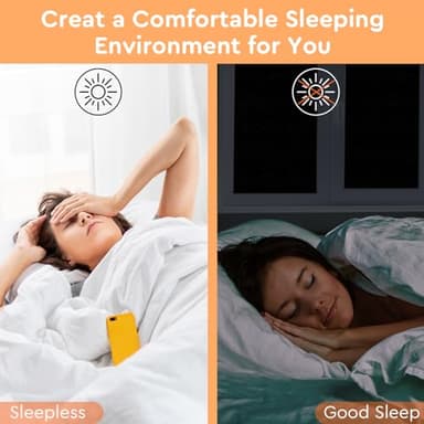 Kromapolis Blackout Window Privacy Film Total Light Blocking Room Darkening Window Covering, Removable Static Cling Frosted Glass Tint, Non-Adhesive, Black 35.4'' x 314.9'' - Image 5