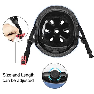 Besttravel Kids Bike Helmet, Toddler Adjustable Toddler Bike Helmet Ages 3-8 Years Old Boys Girls Multi-Sports Safety (Blue) - Image 5