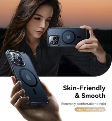 Opxyl Magnetic for iPhone 16 Pro Max Case Compatible with MagSafe, [16FT Drop Protection] Shockproof 16 ProMax Phone Case for MagSafe Wallet Sleeve, Magnetic Car Holder, Magnetic Charger, Black - Image 6