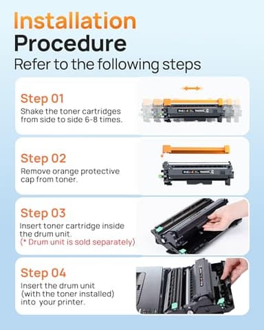 E-Z Ink Compatible Toner Cartridge Replacement for Brother TN830XL TN 830 TN830 Toner Cartridges for HL-L2460DW DCP-L2640DW HL-L2480DW HL-L2400D HL-L2405W MFC-L2820DW Printer (4 Black) - Image 3