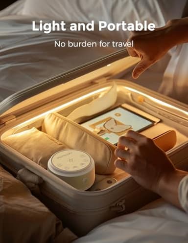 Momcozy Sound Machine for Baby-20 Soothing Sounds & Touch Warm Light Portable White Noise for Kids & Adults for Sleeping Timer and Memory | Ideal Travel Companion & Nursery Must-Have - Image 7