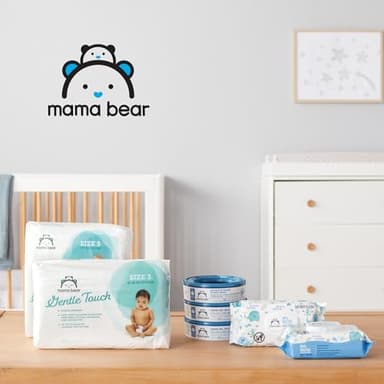 Amazon Brand - Mama Bear Gentle Fragrance Free Baby Wipes, Hypoallergenic, Sensitive Skin, Unscented, 800 Count (8 Packs of 100) - Image 6