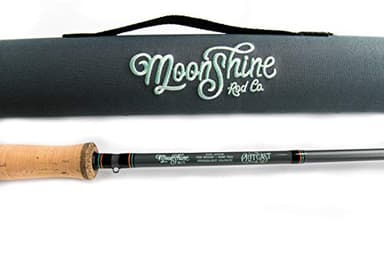 Moonshine Rod Company Fly Fishing Rod with Carrying Case and Extra Rod Tip Section Fast Action, The Outcast II, 7wt 9' - Image 4