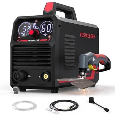 YESWELDER Plasma Cutter 60Amp Non-High Frequency Non-Touch Pilot Arc, Digital Display DC Inverter 110/220V Dual Voltage Blowback Plasma Cutting Machine CUT-60DS PRO - Image 1