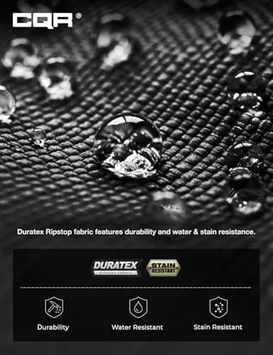 CQR Men's Tactical Pants, Water Resistant Ripstop Cargo Pants, Lightweight EDC Work Hiking Pants, Outdoor Apparel, Raider Black, 32W x 34L - Image 9