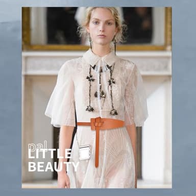 MIAOVG Women's Tight Belt With Dress With a PU Leather Belt (B:Black+camel, Waist size below42) - Image 3