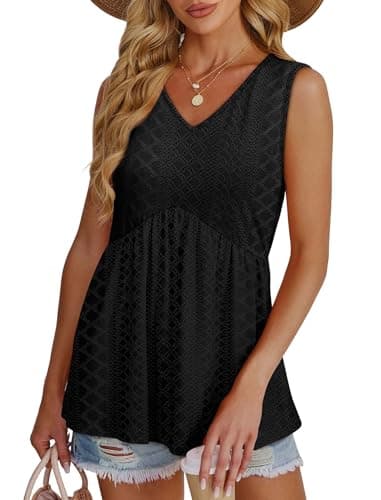 Women's Clothing Cruise Outfits for Women 2025 Summer Top Cowboy Chic School Outfits Beach Fashion Clothing Black Womens Tops Fall Clothes XL - Image 2