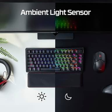 HyperX Alloy Rise 75 Wireless – Hot-Swappable 75% Mechanical Gaming Keyboard, PC, Up to 80 Hours Backlighting On, Dual Wireless 2.4GHz & Bluetooth - Image 6