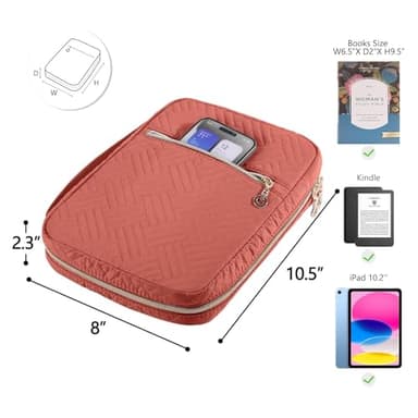 APLUFINE Bible Cover for Women - Soft Bible Case - Carrying Book Case for Bible Accessories - Bible Holder Case for Women - Girls Bible Bag - Bible Carrier - Bible Sleeve - Church Bag - Image 2