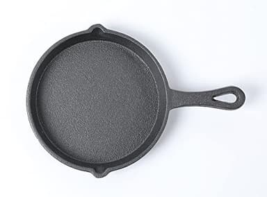 HAWOK Cast Iron mini skillet mini pie pan Dia.5.3 inch Pack of 12 Pre-seasoned Round - Image 7