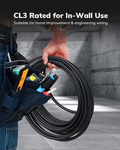 KELink 4K HDMI Cable 25Feet, in-Wall CL3 Rated HDMI Cable 2.0 Support (HDR10 8/10bit 18Gbps HDCP2.2 ARC) High Speed HD Shielded Cord Compatible with Roku TV/Laptop/PC/HDTV - Image 6