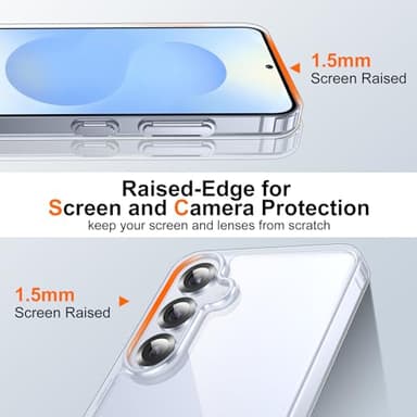 SPIDERCASE for Samsung Galaxy S25 Plus Case, [10 FT Military Grade Drop Protection] [Crystal Clear] [Not-Yellowing] Slim Fit Shockproof Anti-Scratched Rugged Phone Case,Clear - Image 4