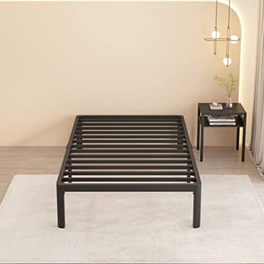 MAF 14 Inch Twin XL Metal Platform Bed Frames with Round Corner Legs, 3000 LBS Heavy Duty Steel Slats Support, Noise Free, No Box Spring Needed, Easy Assembly - Image 9