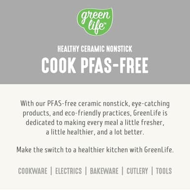 GreenLife 6QT Slow Cooker, Non-Toxic PFAS-Free Ceramic Nonstick Removable Interior Bowl, Programmable, Family Friendly, Keep Warm, Stovetop & Oven Safe, Dishwasher Safe Parts, Timer, Glass Lid, White - Image 10