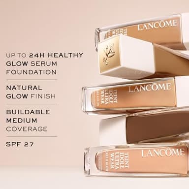 Lancôme Teint Idole Ultra Wear Care & Glow Longwear Foundation with SPF 27, Hydrating Medium Buildable Coverage & Glow Finish - 220C - Image 3