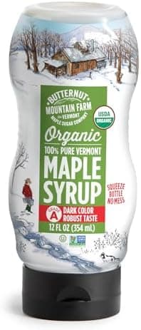 Butternut Mountain Farm 100% Pure Organic Maple Syrup From Vermont, Grade A (Prev. Grade B), Dark Color, Robust Taste, All Natural, Easy Squeeze, 12 Fl Oz - Image 2