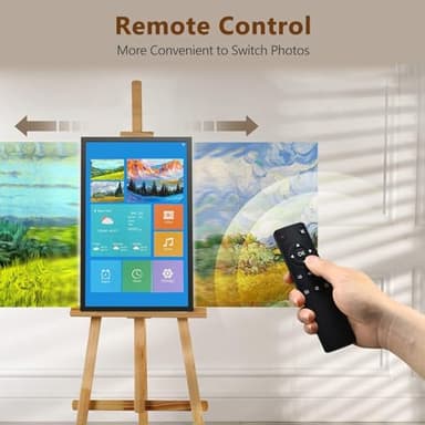 Benibela 21.5" Large Digital Picture Frame, Wifi Digital Photo Frame with 1920*1080 IPS HD Screen, Remote Control, 32GB, Auto-Rotate, Send Photo/Videos Via APP/Email/USB/SD, Gift for Friend and Family - Image 4