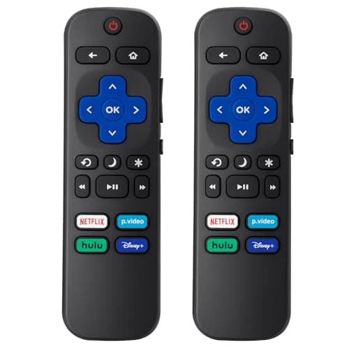 (Pack of 2) Replacement Remote Control Compatible for Roku TV,for TCL Roku/for Hisense Roku/for Onn Roku(Not for Roku Stick,Box and Players) - Image 1