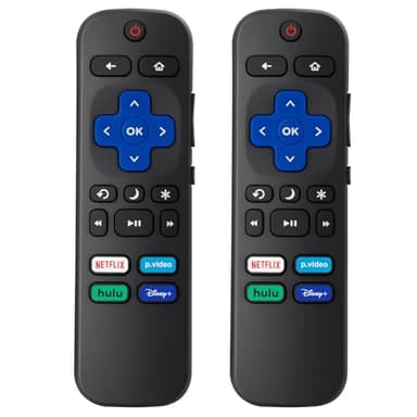 (Pack of 2) Replacement Remote Control Compatible for Roku TV,for TCL Roku/for Hisense Roku/for Onn Roku(Not for Roku Stick,Box and Players) - Image 1