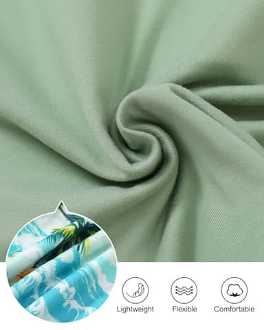 YUEMION Toddler Baby Boy Summer Outfit Baby Boy Clothes Short Sleeve T-Shirts Top + Shorts 2Pcs Boy Clothing Casual Set(Light green, 12-18 Months) - Image 6